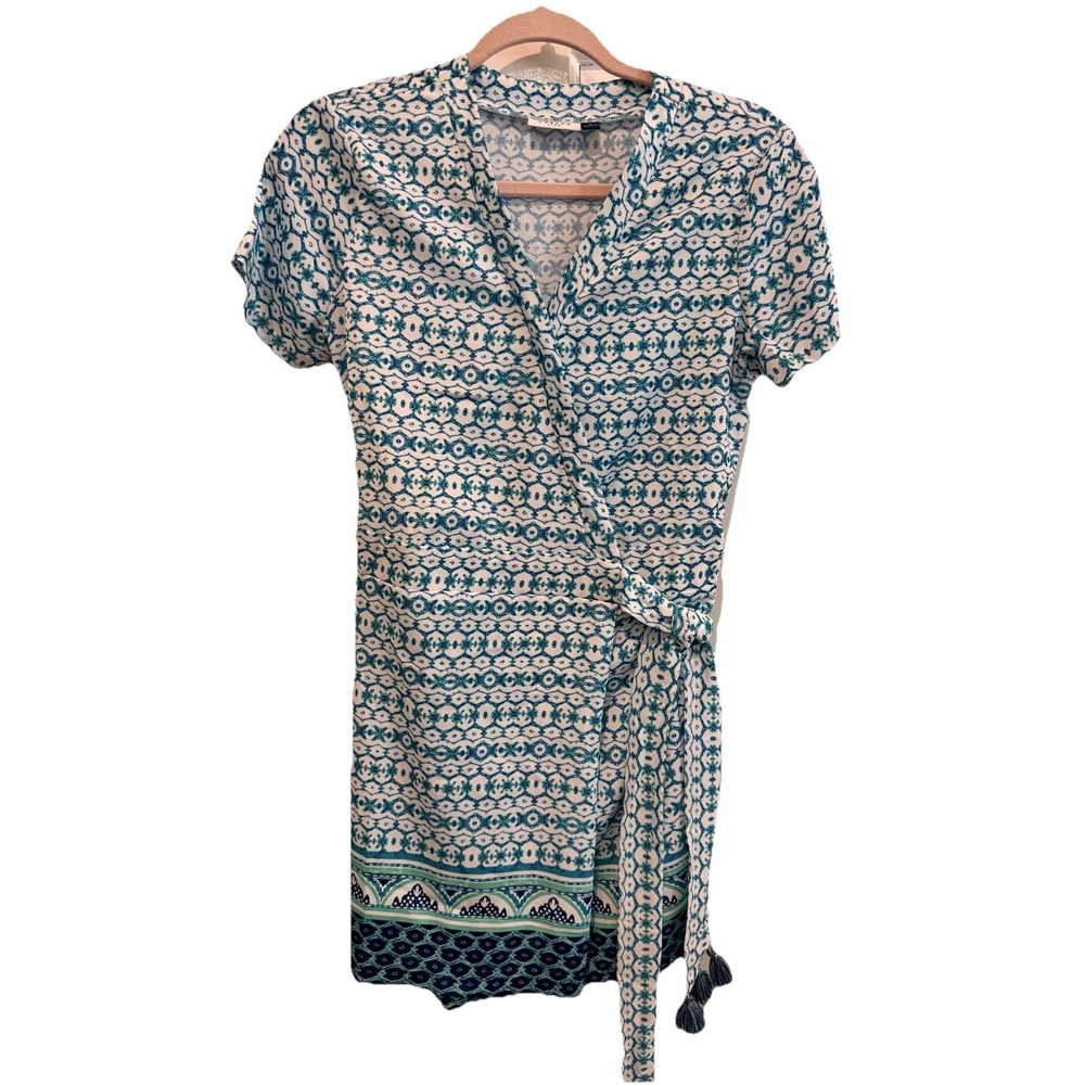 Cabana Life Aruba Blues Tassel Wrap Romper by Cabana Life. Size S UPF 50 Resort - Picture 3 of 15